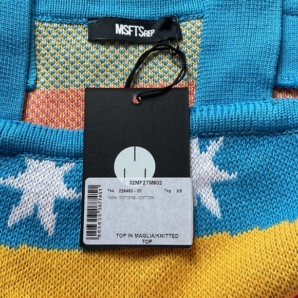 NWT.  MSFTSrep women’s wide spaghetti strap Crop Top.  Size XS - Picture 4 of 5